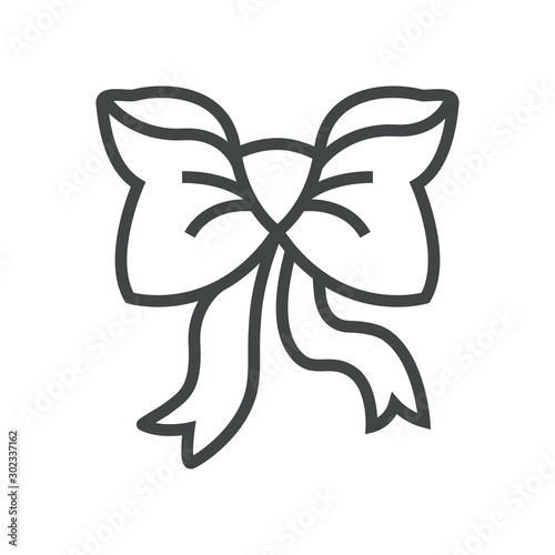 Line icon bowknot
