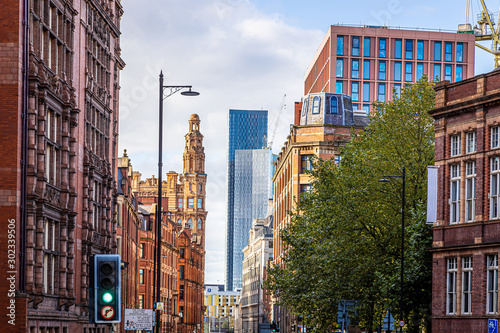 View of Manchester in the autumn, United Kingdom photo