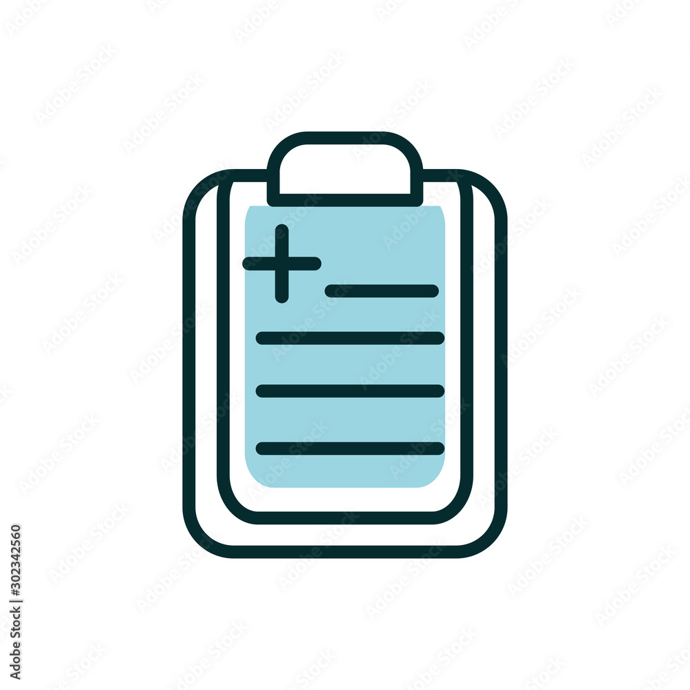 clipboard report equipment medical icon line fill clipboard report equipment medical icon line fill