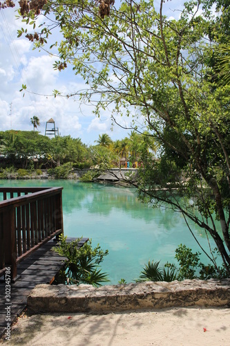 lake in Cozumel, Mexico