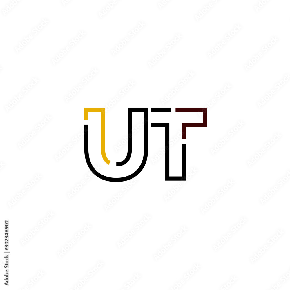 Letter UT logo icon design template elements Letter UT logo icon design template elements