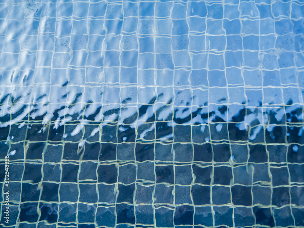 Pool texture with water ripple split in light and dark tone