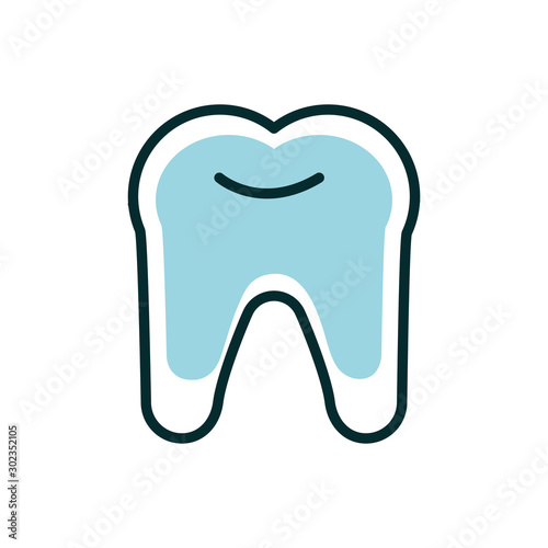 dental medical dentistry icon line fill