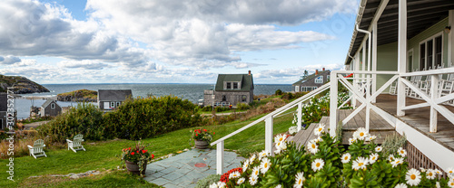 View from the front porch of the Island Inn, Monhegan Island