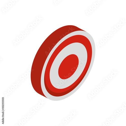 target social media isometric icon