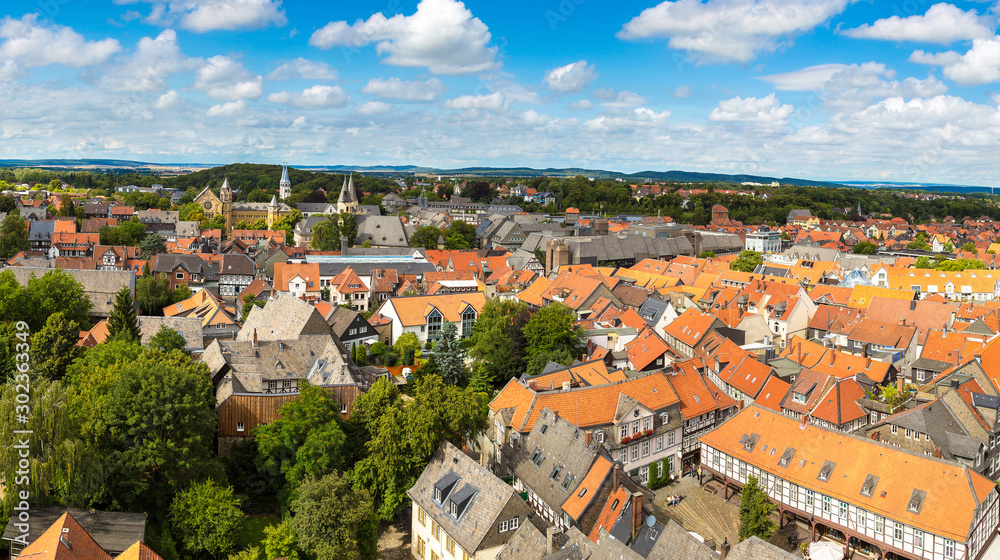 Panoramic view of Goslar, Germany