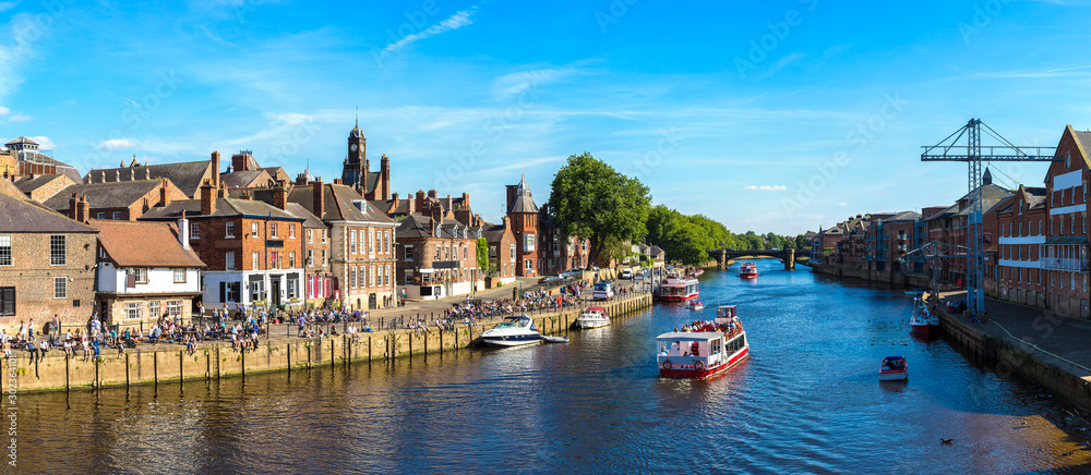 Fototapeta premium River Ouse in York, England, United Kingdom