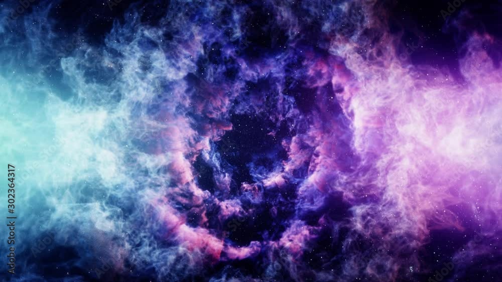 CG Space Nebula Background Dolly In Animation CG Space Nebula Background Dolly In Animation