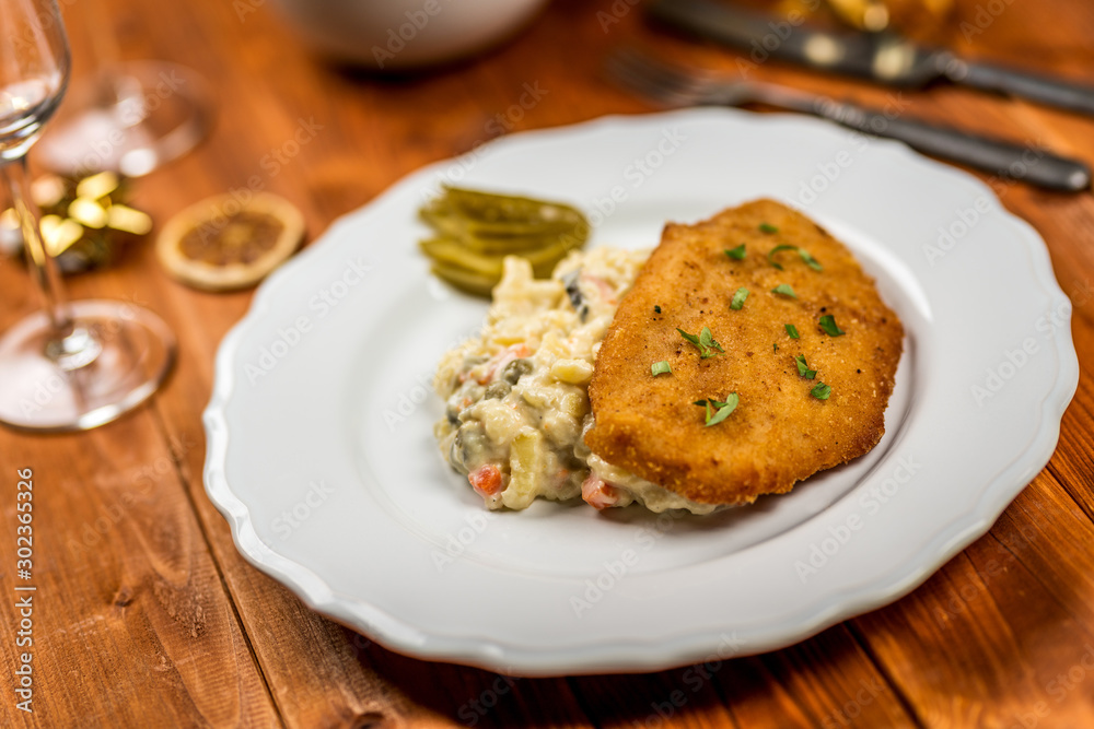 Czech chicken schnitzel Czech chicken schnitzel