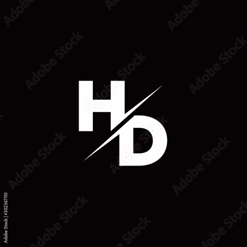 HD Logo Letter Monogram Slash with Modern logo designs template