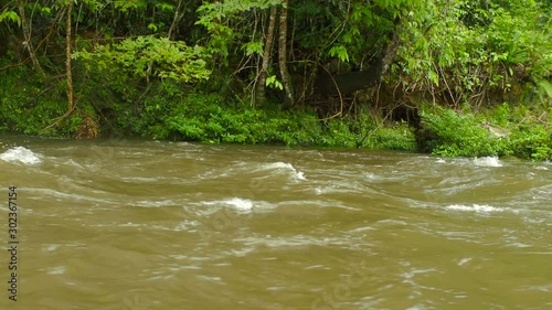 Floating on the Mulu River, Gunung Mulu National Park, Sarawak province, Borneo Island, Malaysia