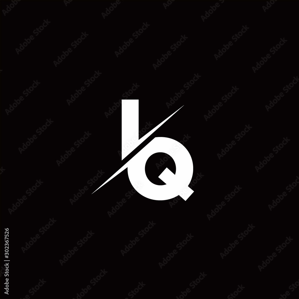 IQ Logo Letter Monogram Slash with Modern logo designs template IQ Logo Letter Monogram Slash with Modern logo designs template