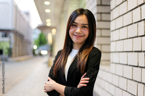 Free Download Portrait of Beautiful Young businesswoman asian smiling  happy for working. - GFXLoad