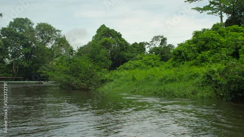 Floating on the Mulu River, Gunung Mulu National Park, Sarawak province, Borneo Island, Malaysia