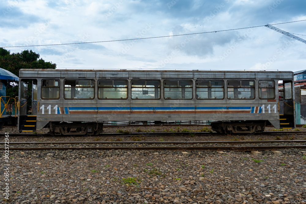 Fototapeta premium Impresive view oft he train and railroad in Costa Rica