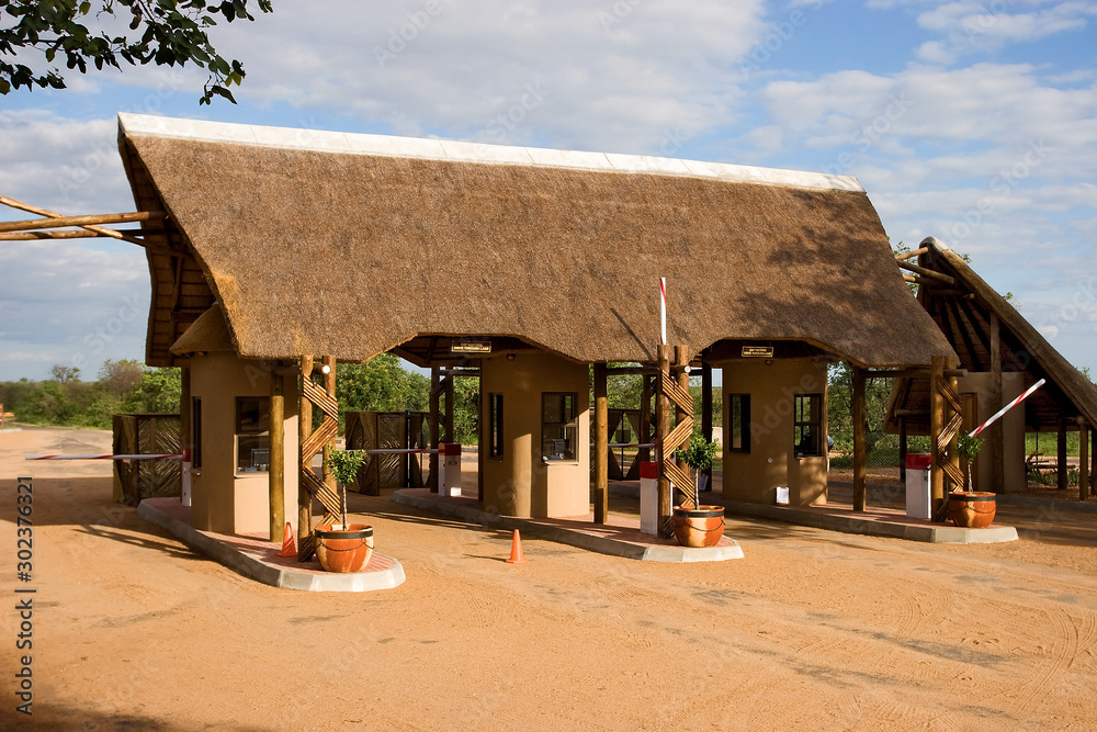 Entrance in Kruger national park Entrance in Kruger national park