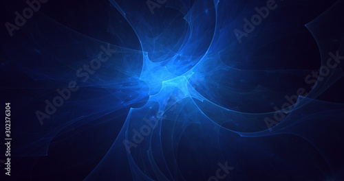 Fractal 3D rendering abstract light background