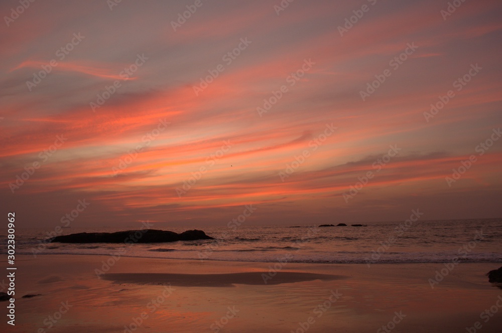 Sunset at Suratkal Beach - The Canvas, India