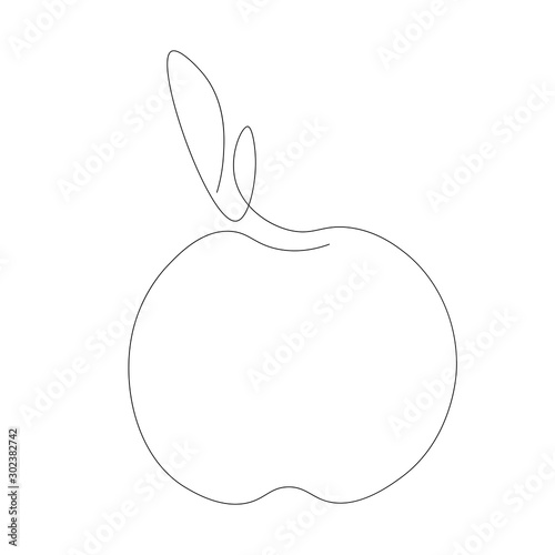 Apple fruit icon  vector illustration