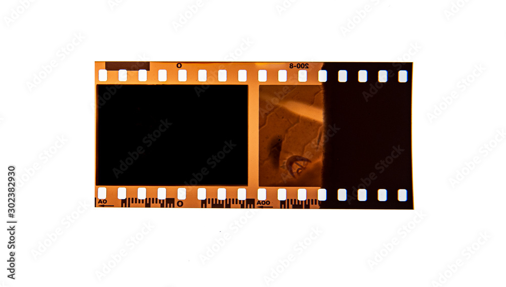 (35 mm.) film frame With vintage space.