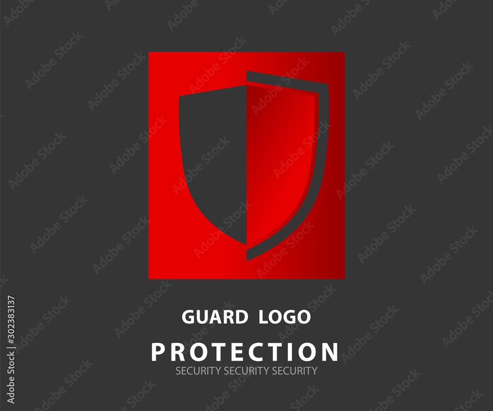 logo security company. vector emerald shield for protection, vector illustration logo security company. vector emerald shield for protection, vector illustration