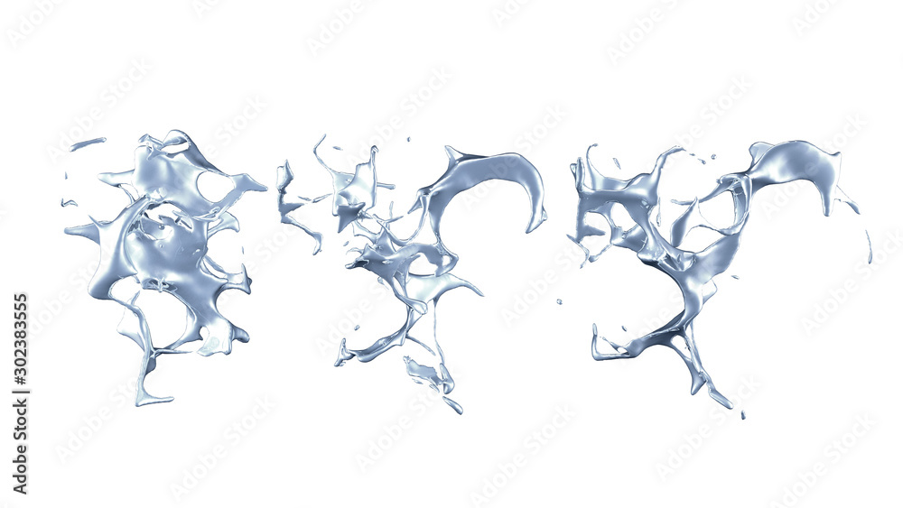 Splash fluid. 3d illustration, 3d rendering. Splash fluid. 3d illustration, 3d rendering.