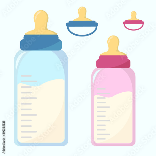 Nutrition container for a newborn nipple set design
