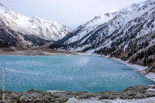 Big Almaty Lake ,Tien Shan mountains in Almaty, Kazakhstan © Anton Buymov