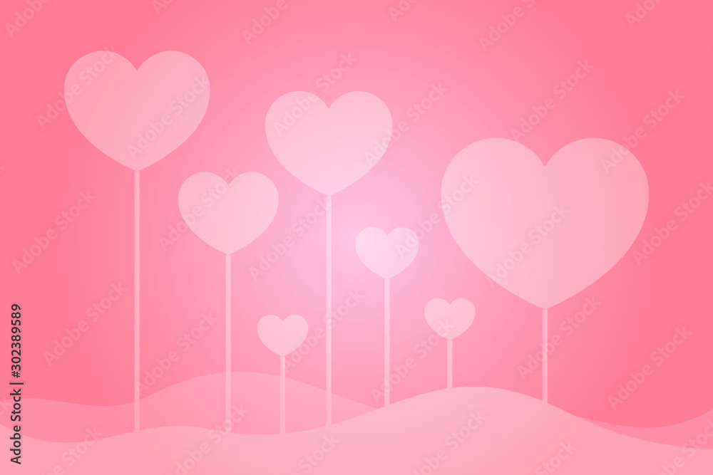 Vector Background with Hearts