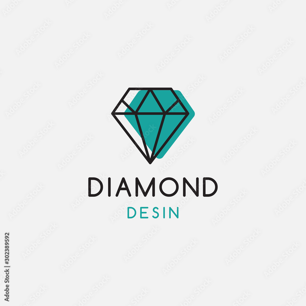 diamond premium logo template. vector illustration diamond premium logo template. vector illustration
