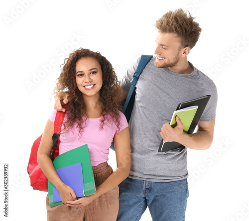 Portrait of female and male...