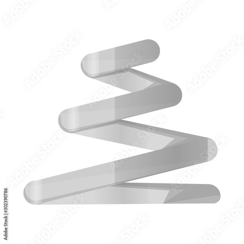 Vector design of coil and detail sign. Web element of coil and spiral stock vector illustration.