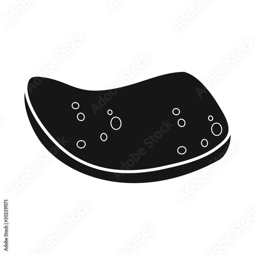 Vector design of sausage and cutlet symbol. Web element of sausage and sausage stock symbol for web.