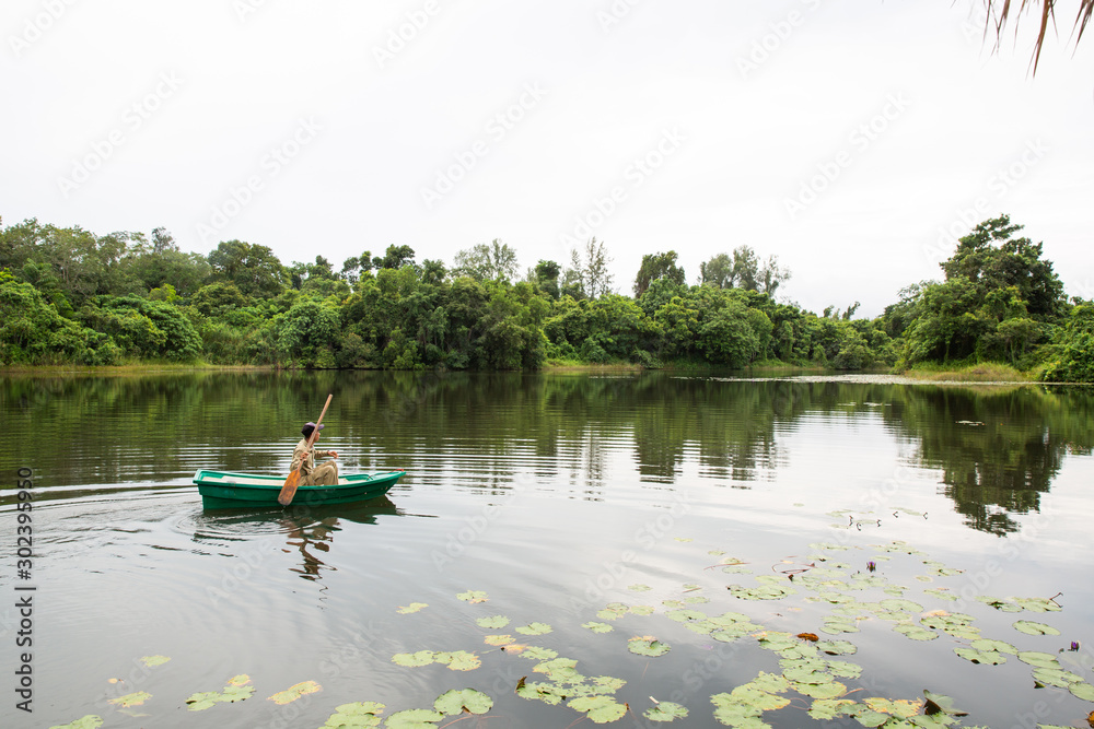 canoe on lake canoe on lake