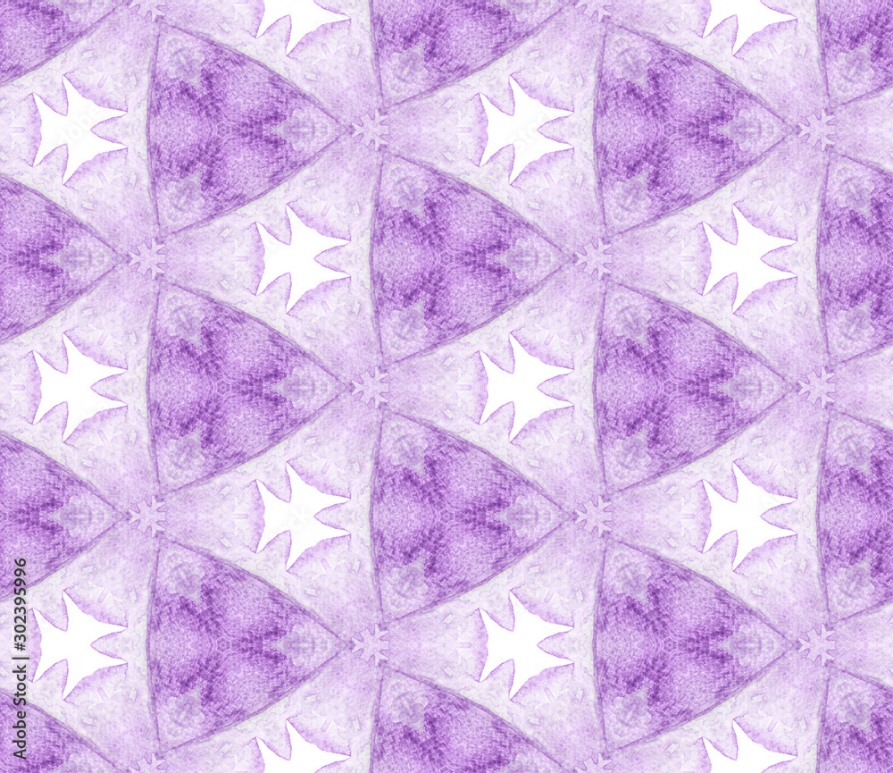 Purple spring allover seamless pattern. Hand drawn