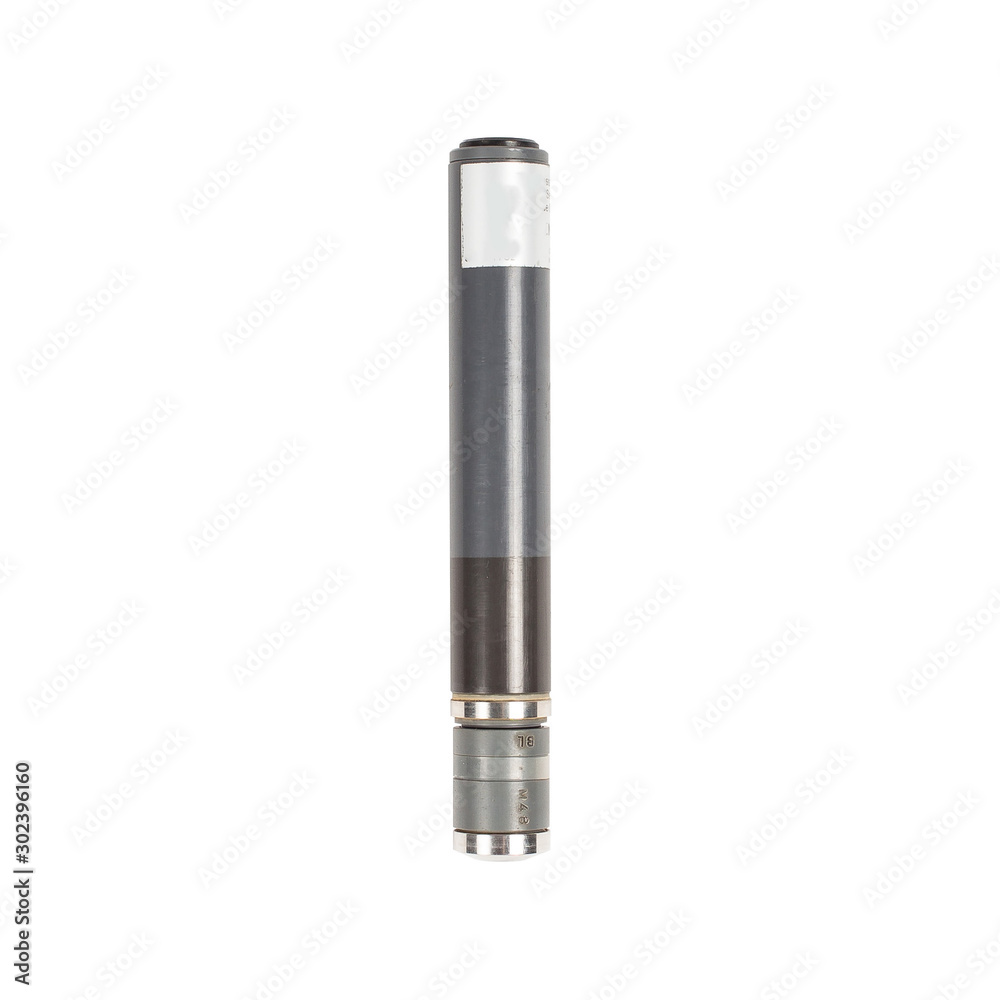 Industrial chlorine sensor closeup isolated on white. Industrial chlorine sensor closeup isolated on white.