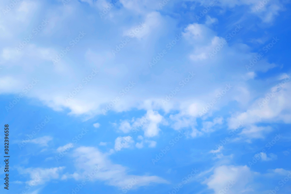 Background in the form of a clear sky with white clouds. The concept of a bright future. Clean and light. Divine essence. Background in the form of a clear sky with white clouds. The concept of a bright future. Clean and light. Divine essence.