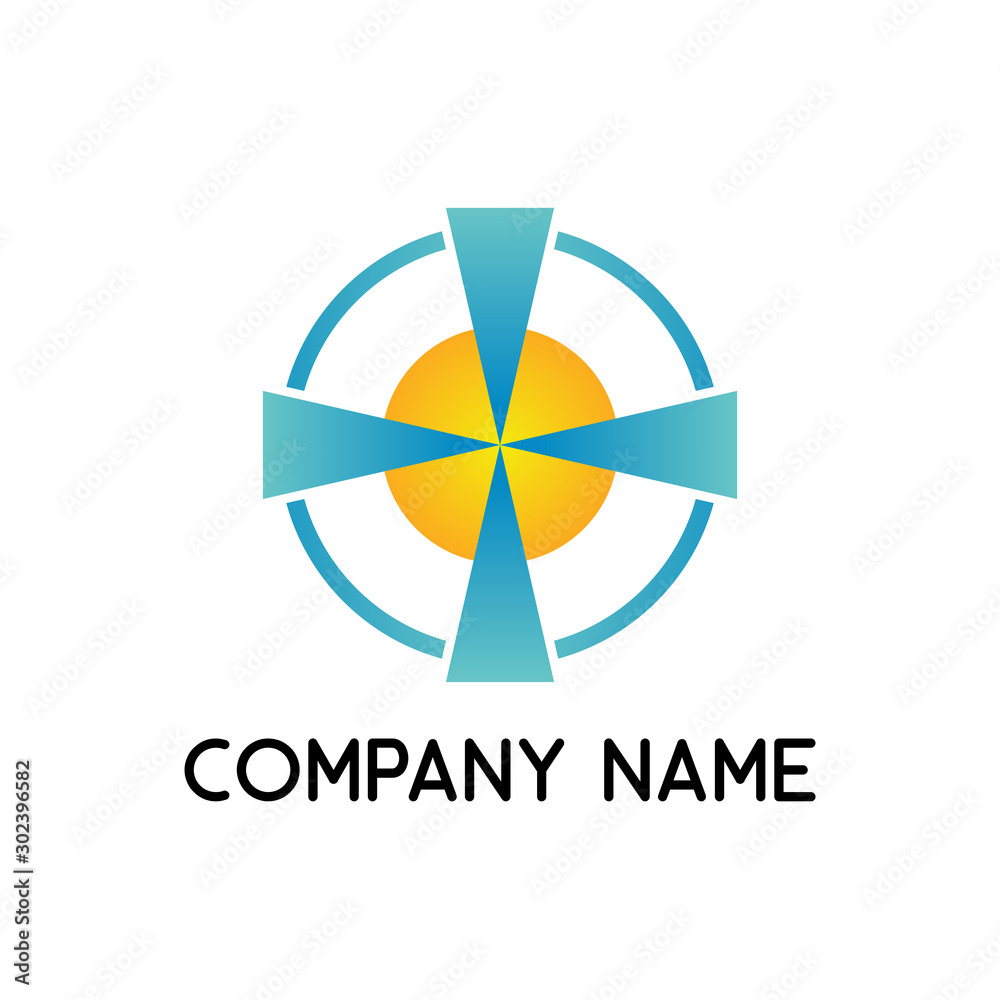 Obraz premium tech target company logo