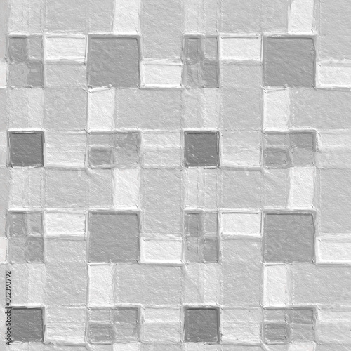 Wallpaper Mural Abstract mosaic of black and white colors squares. Geometric pattern. Picture for creative wallpaper or design art work. Torontodigital.ca