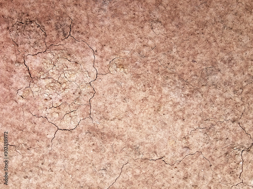 The ground has cracks in the top view for the background