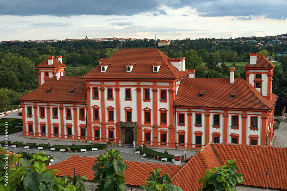 Fototapeta premium Troja Palace panoramic view, Prague, Czech Republic