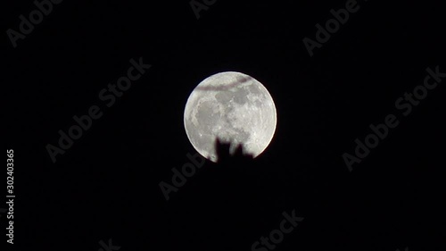 Full moon in the sky Time Lapse 