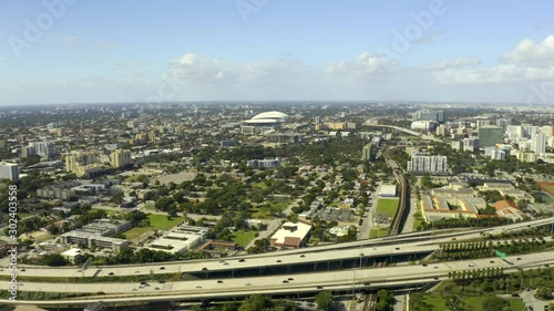 Aerial video Marlins Park Miami 4k photo