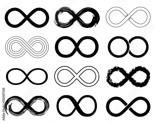 Infinity icon set