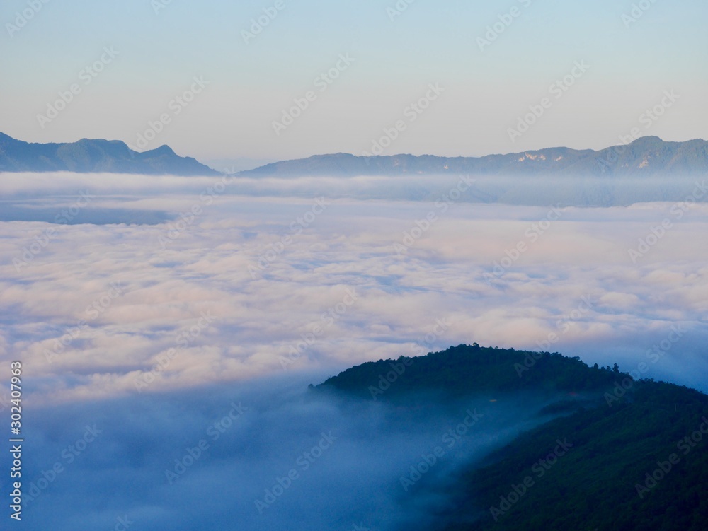 mountains in the fog, Rural mountain views mountains in the fog, Rural mountain views