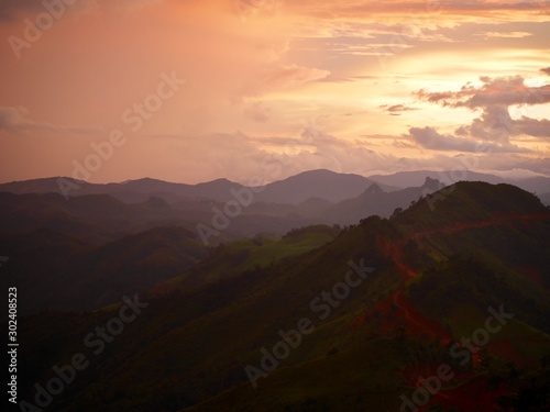 sunset in the mountains  Beautyful sunset