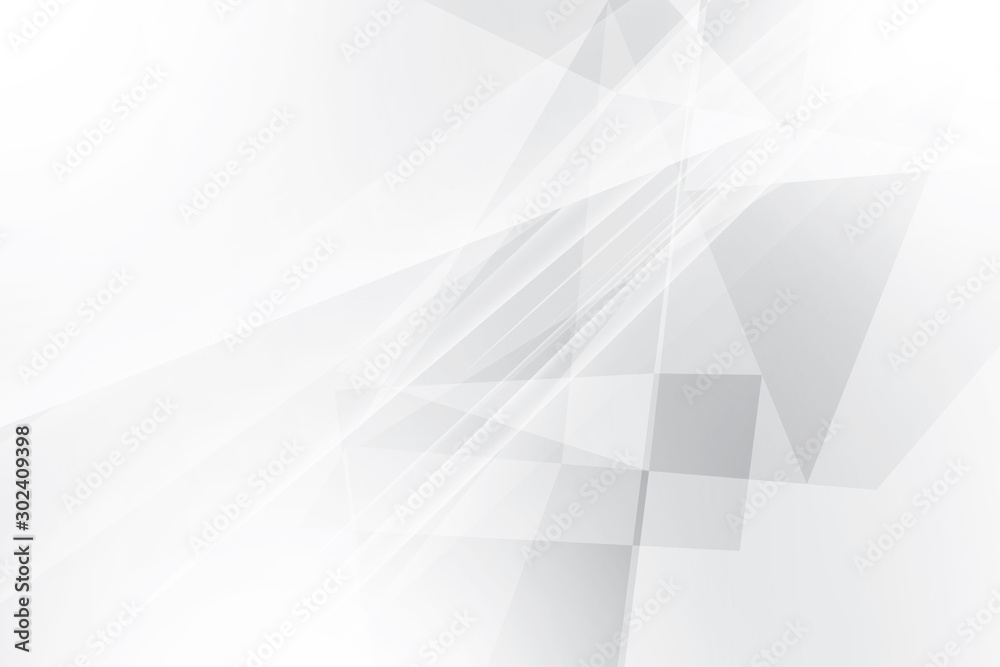 Abstract geometric white and gray color background. Vector, illustration.