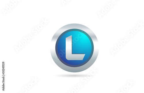 L alphabet letter blue metal logo icon design for company or business Free Download L alphabet letter blue metal logo icon design for company or business - GFXLoad