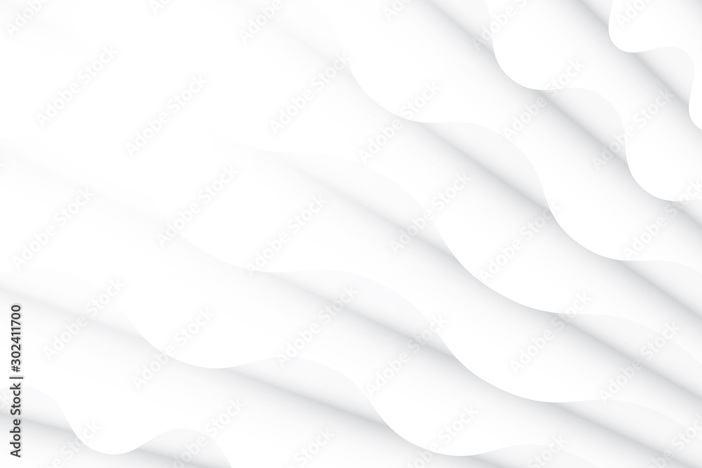 Naklejka premium Abstract geometric white and gray color background. Vector, illustration.