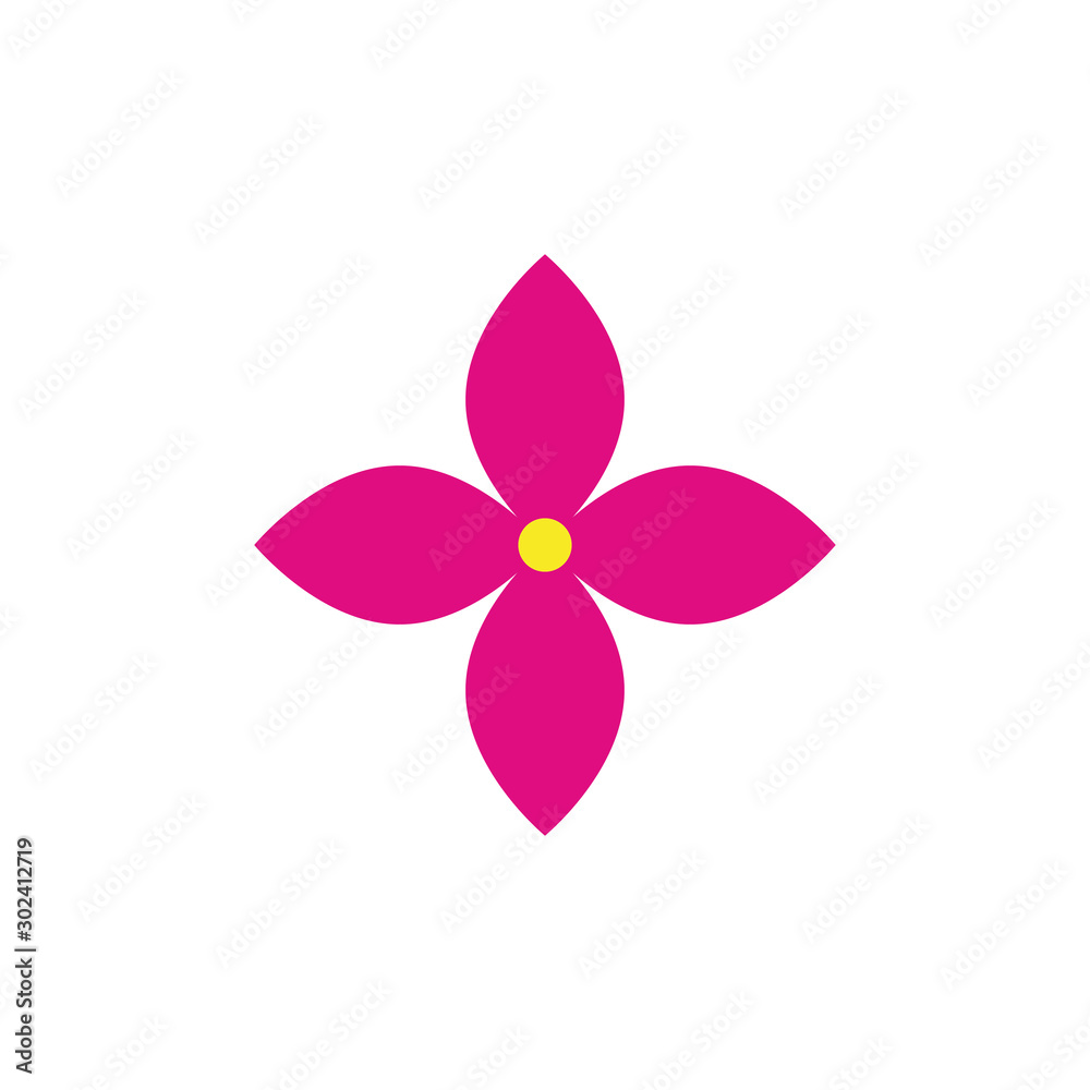 Isolated flower icon flat design Isolated flower icon flat design
